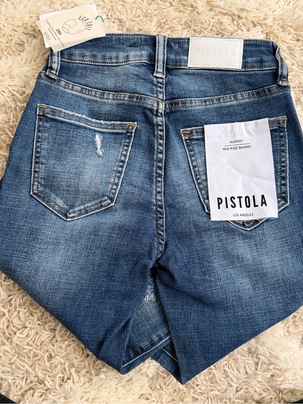 NWT Pistola Audrey Mid Rise Skinny Jeans ~ Size 24 Retail $148 - Picture 7 of 9